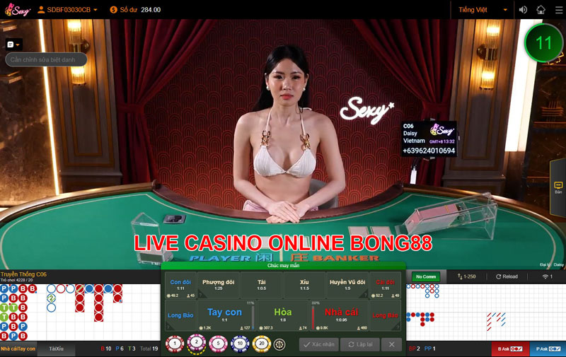 Live casino online Bong88